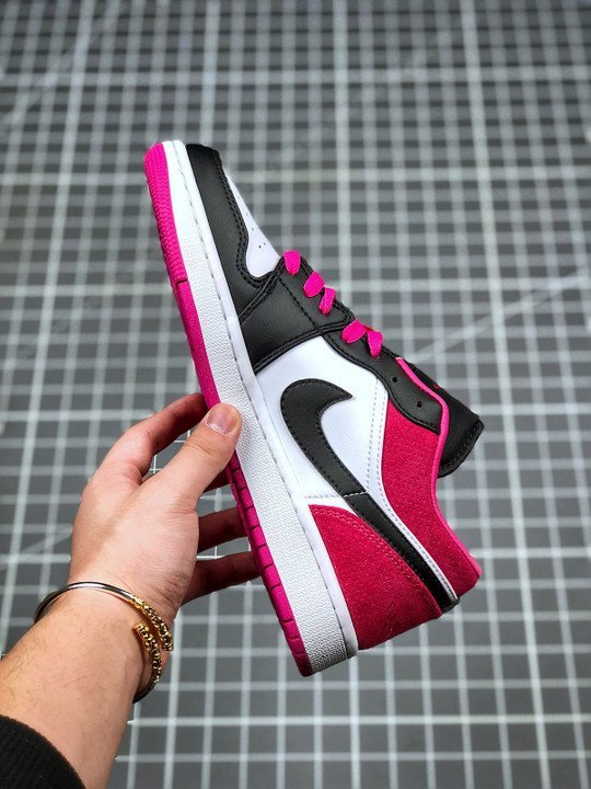 Air Jordan 1 Low Black/White-Magenta CK3022-005 - Image 2
