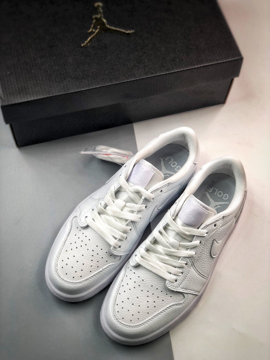 Air Jordan 1 Low OG Golf ” Triple White” DD9315-101 - Image 3