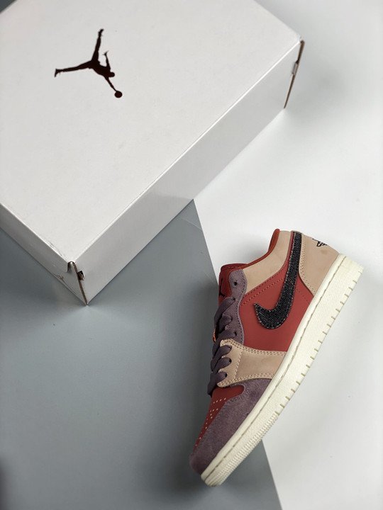 Air Jordan 1 Low Canyon Rust/Black-Purple Smoke DC0774-602 - Image 2