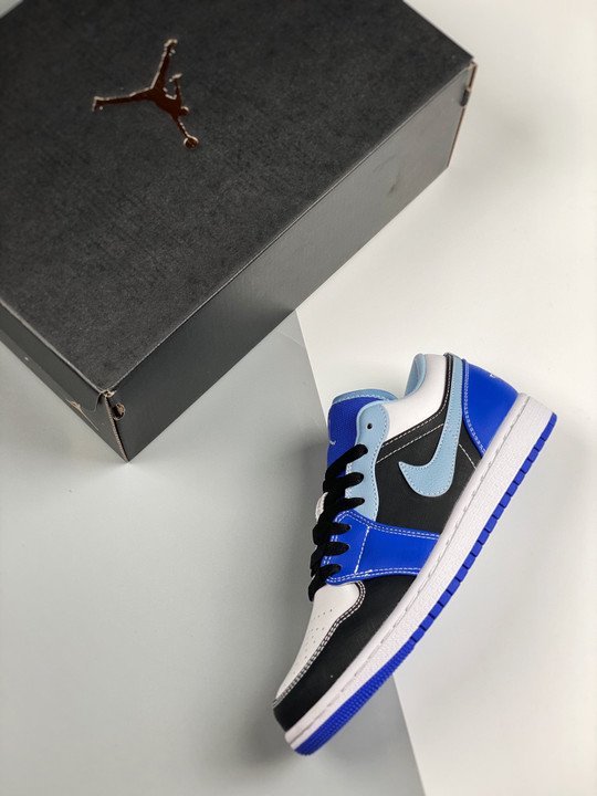 Air Jordan 1 Low Blue Black White DH0206-400 - Image 2