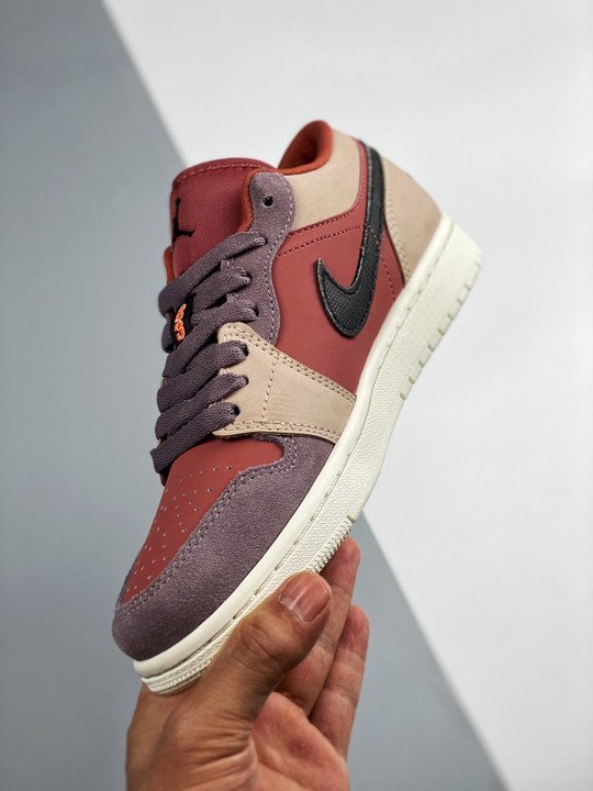 Air Jordan 1 Low Canyon Rust/Black-Purple Smoke DC0774-602 - Image 5