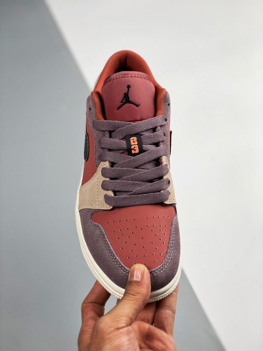 Air Jordan 1 Low Canyon Rust/Black-Purple Smoke DC0774-602 - Image 6
