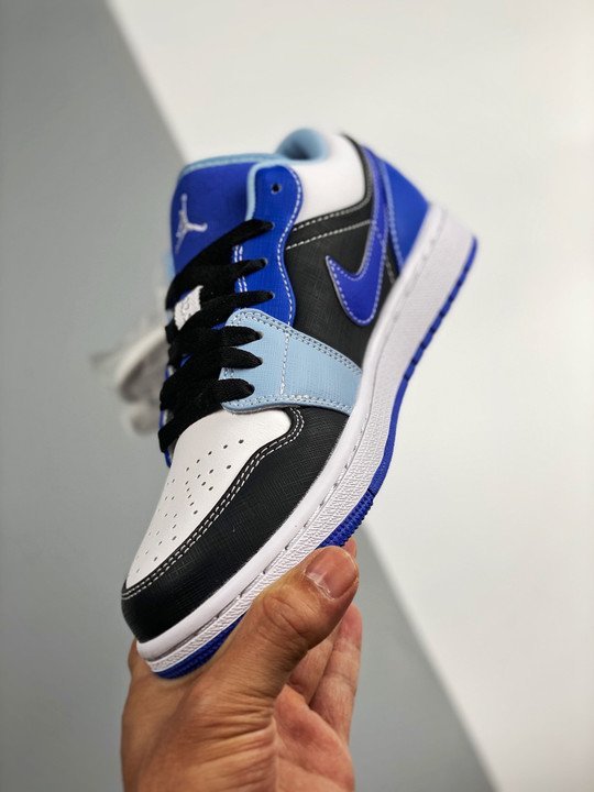 Air Jordan 1 Low Blue Black White DH0206-400 - Image 5