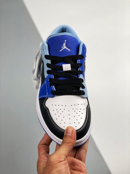 Air Jordan 1 Low Blue Black White DH0206-400 - Image 6