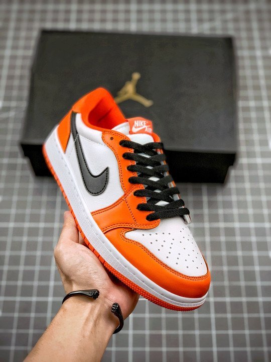 Air Jordan 1 Low OG ” Shattered Backboard” Orange/White-Black - Image 2