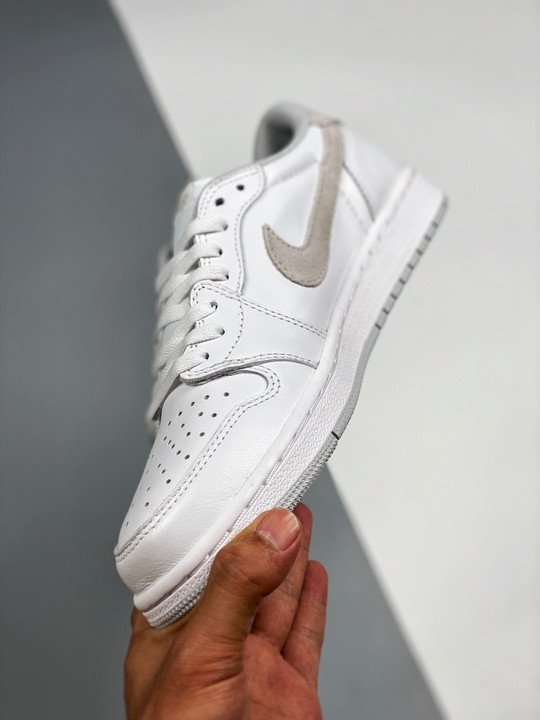Air Jordan 1 Low OG White/Neutral Grey CZ0775-100 - Image 5