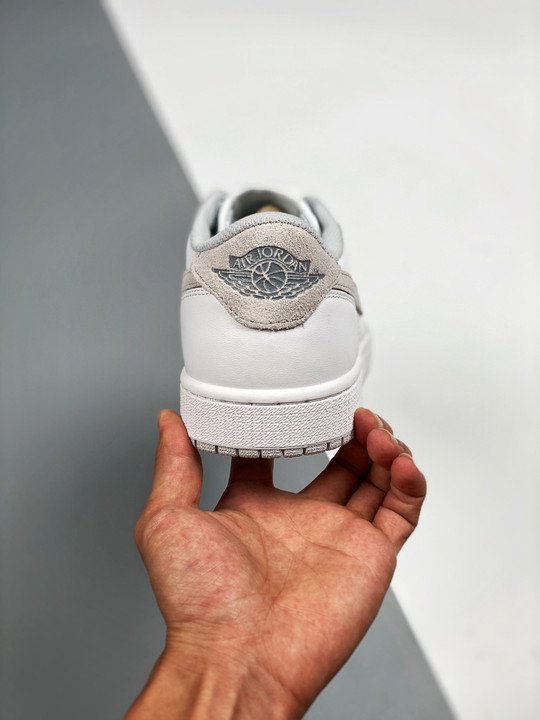 Air Jordan 1 Low OG White/Neutral Grey CZ0775-100 - Image 8