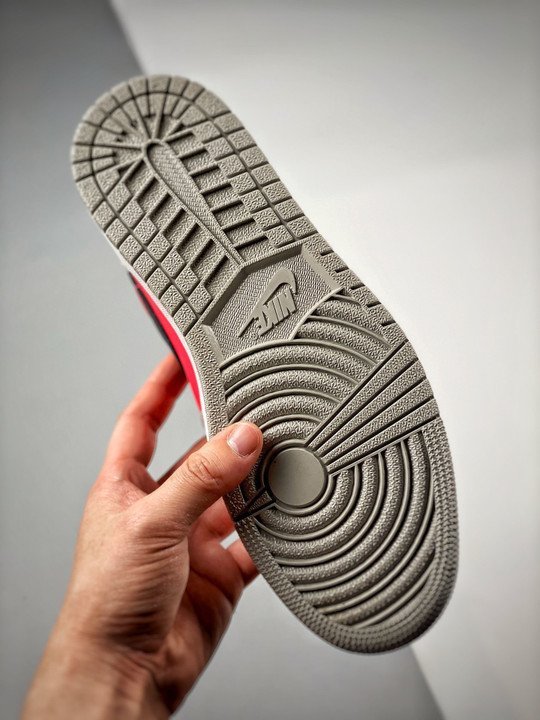 Air Jordan 1 Low Light Iron Ore/Black-Siren Red - Image 8