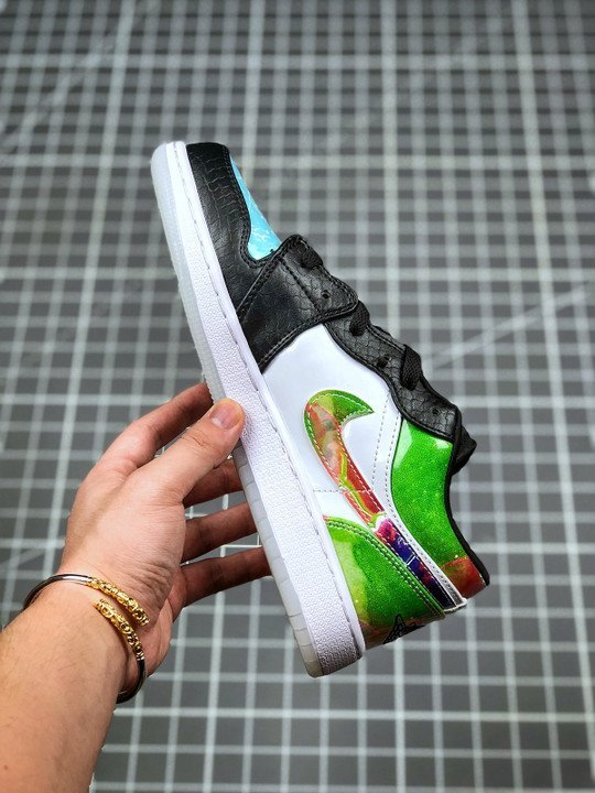 Air Jordan 1 Low Galaxy Prints Black CW7309-090 - Image 2