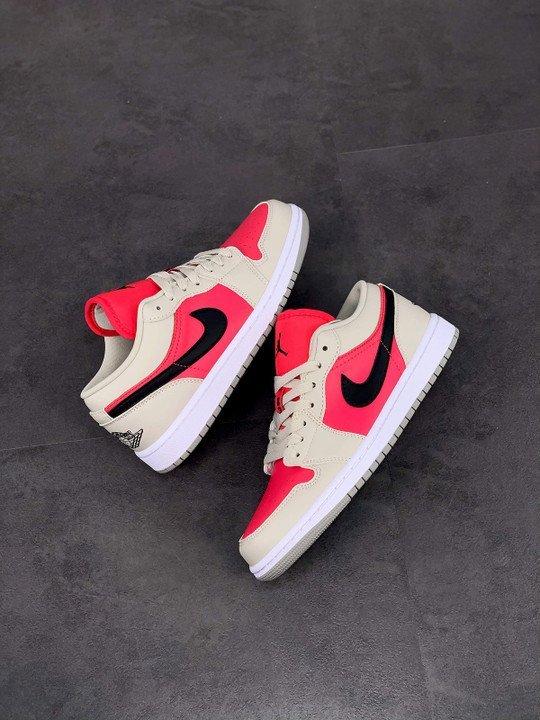 Air Jordan 1 Low Light Iron Ore/Black-Siren Red - Image 10