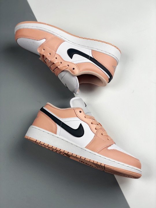 Air Jordan 1 Low GS Light Arctic Pink 553560-800 - Image 4