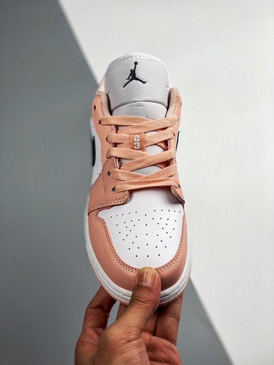 Air Jordan 1 Low GS Light Arctic Pink 553560-800 - Image 6