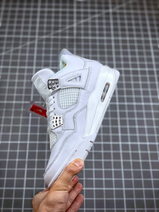 Air Jordan 4 “Pure Money” White/Metallic Silver - Image 5