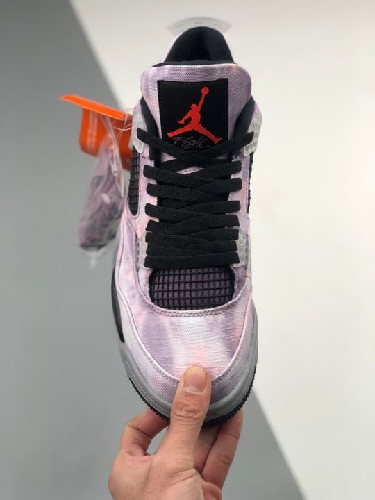 Air Jordan 4 ” Zen Master” Amethyst Wave/Bright Crimson/Black/Cement Grey - Image 3