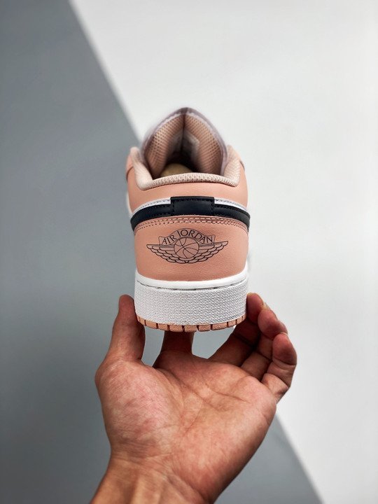 Air Jordan 1 Low GS Light Arctic Pink 553560-800 - Image 8