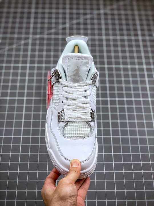Air Jordan 4 “Pure Money” White/Metallic Silver - Image 6