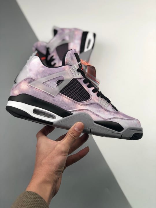 Air Jordan 4 ” Zen Master” Amethyst Wave/Bright Crimson/Black/Cement Grey - Image 2