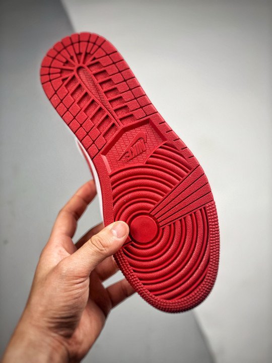 Air Jordan 1 Low ” Cardinal” Red White 553558-607 - Image 8