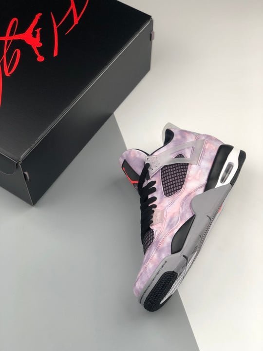 Air Jordan 4 ” Zen Master” Amethyst Wave/Bright Crimson/Black/Cement Grey - Image 5