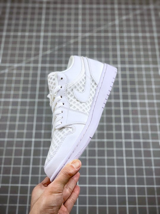 Air Jordan 1 Low ” Breathe” White DC9508-100 - Image 5