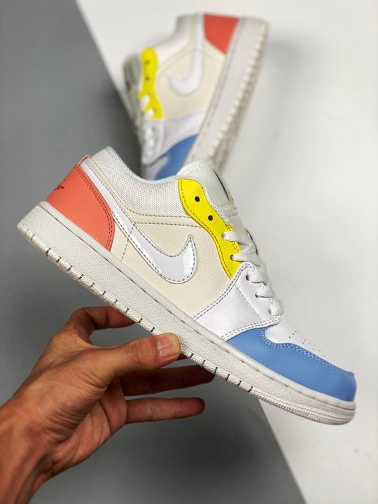 Air Jordan 1 Low ” To My First Coach” Sail/White-Zitron DJ6909-100 - Image 3