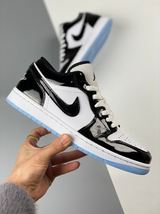 Air Jordan 1 Low ” Concord” White/Black DV1309-100 - Image 2