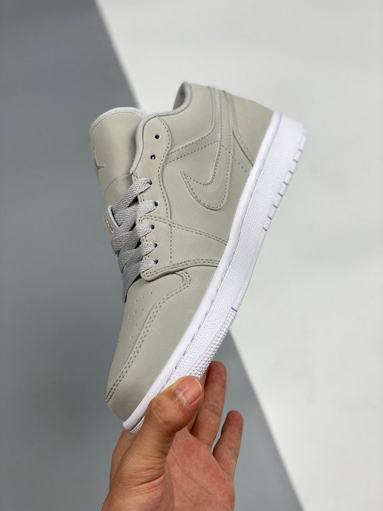 Air Jordan 1 Low Grey Fog/White DC0774-002 - Image 5