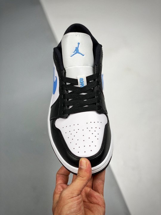 Air Jordan 1 Low Black/University Blue-White - Image 6