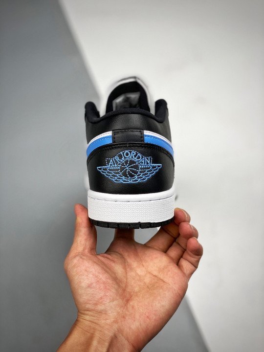 Air Jordan 1 Low Black/University Blue-White - Image 8