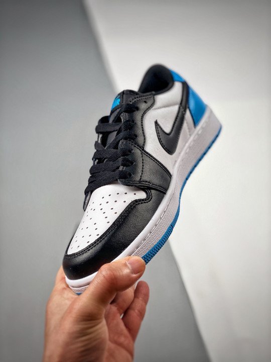 Air Jordan 1 Low OG ” UNC” White/Dark Powder Blue-Black CZ0790-104 - Image 5