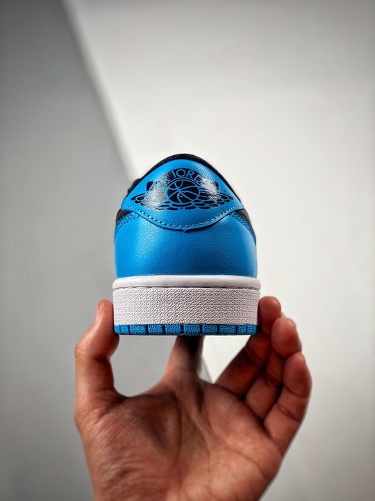 Air Jordan 1 Low OG ” UNC” White/Dark Powder Blue-Black CZ0790-104 - Image 7