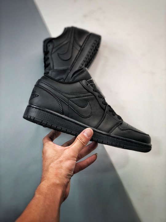 Air Jordan 1 Low ” Triple Black” 553558-093 - Image 2