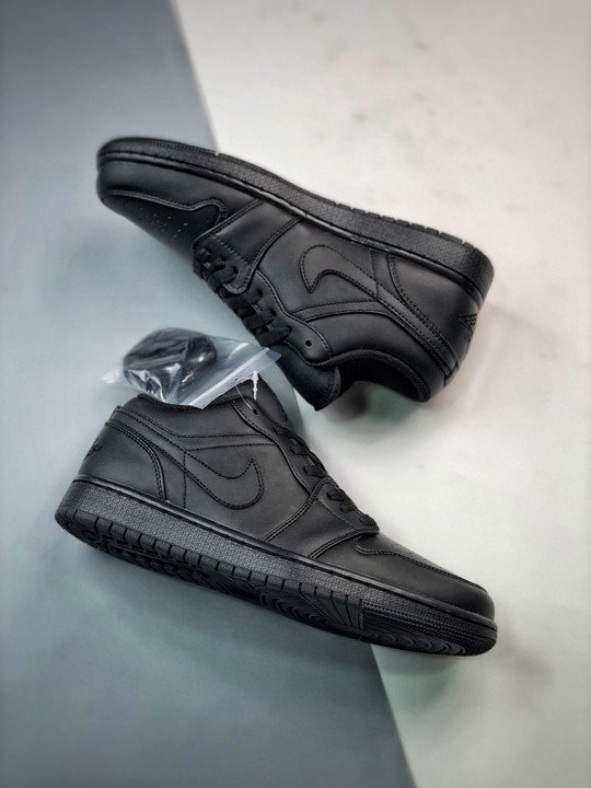 Air Jordan 1 Low ” Triple Black” 553558-093 - Image 3