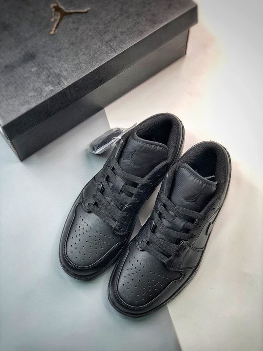 Air Jordan 1 Low ” Triple Black” 553558-093 - Image 5