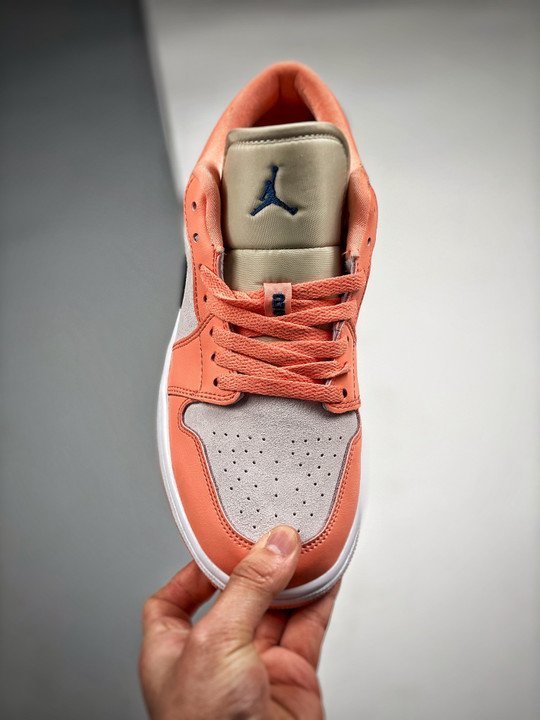 Air Jordan 1 Low Light Madder Root/Dark Teal Green DC0774-800 - Image 6