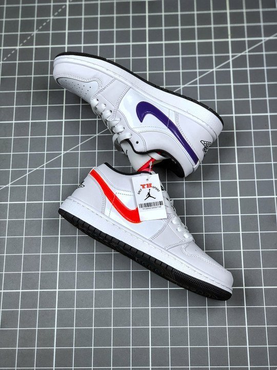 Air Jordan 1 Low ” White Multi” - Image 9