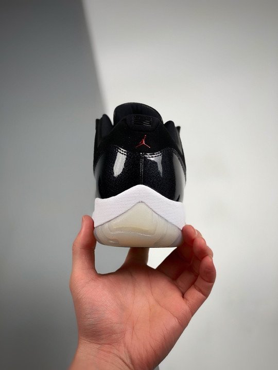 Air Jordan 11 Low “72-10” Black/Gym Red/White/Sail - Image 8