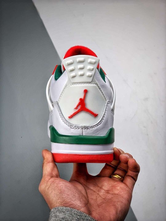 Air Jordan 4 Retro ” Do The Right Thing” White/Gorge Green-Varsity Red - Image 8