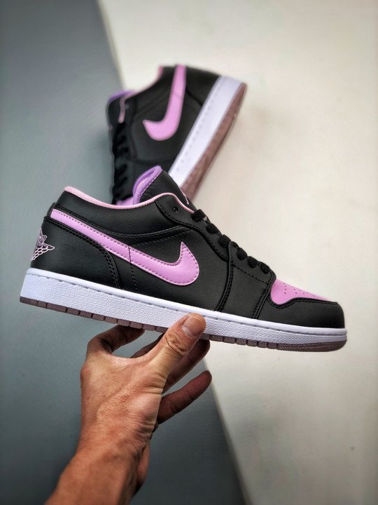 Air Jordan 1 Low Black/Iced Lilac/White DV1309-051 - Image 2