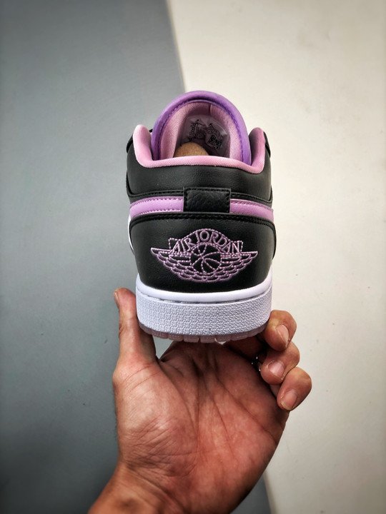 Air Jordan 1 Low Black/Iced Lilac/White DV1309-051 - Image 3