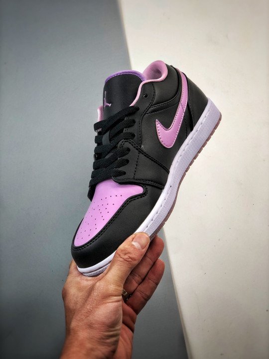 Air Jordan 1 Low Black/Iced Lilac/White DV1309-051 - Image 6