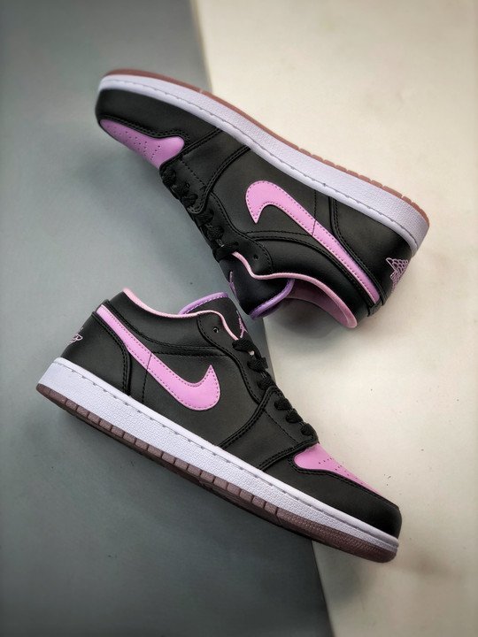 Air Jordan 1 Low Black/Iced Lilac/White DV1309-051 - Image 7