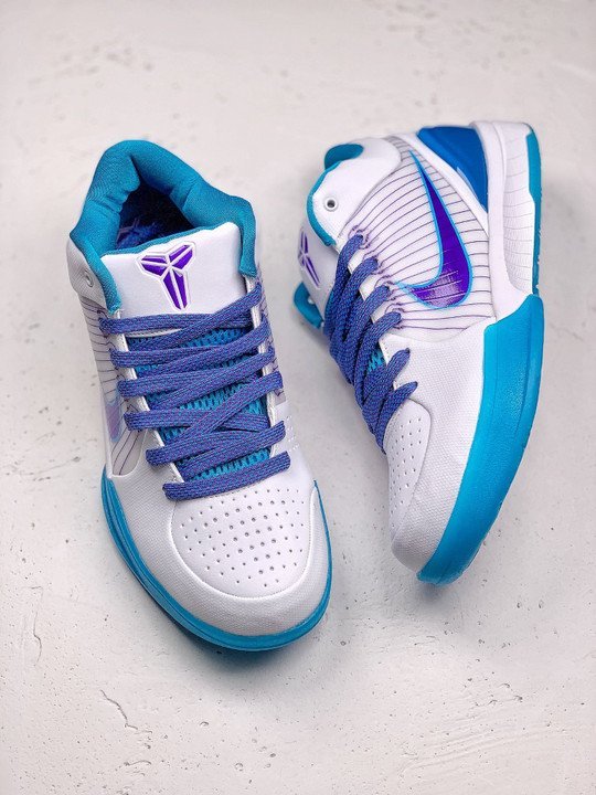 Nike Zoom Kobe 4 Protro ? Draft Day ? White/Orion Blue-Varsity Purple - Image 2