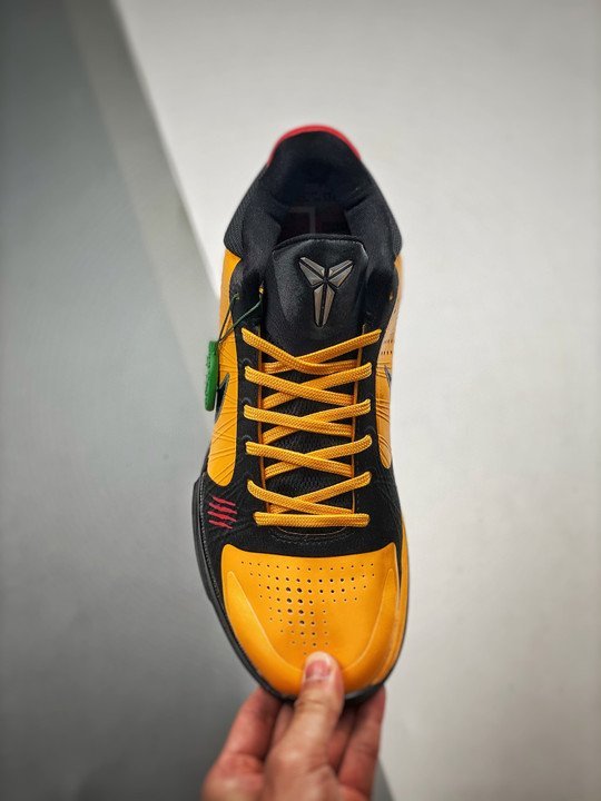 Nike Zoom Kobe 5 ? Bruce Lee ? Del Sol/Black-Metallic Silver-Varsity Red - Image 6