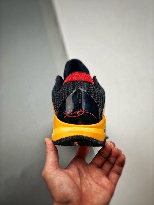 Nike Zoom Kobe 5 ? Bruce Lee ? Del Sol/Black-Metallic Silver-Varsity Red - Image 8