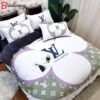 Louis vuitton hot new brown luxury brand bedding sets bedspread duvet cover set, bedroom decor , thanksgiving decorations for home best luxury bed sets gift thankgivings and christmas Bedding Sets