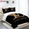 Comforter sets black dark beige full louis vuitton bedding set  home decoration Bedding Sets