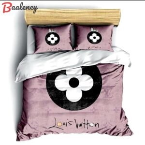 Louis vuitton pink luxury brand high-end bedding sets lv, bedroom decor , thanksgiving decorations for home best luxury bed sets gift thankgivings and christmas Bedding Sets