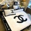 Chanel luxury brand ver 08  Bedding Sets bedspread covers home decor bed linen bedclothes Bedroom ideas duvet sheets blankets