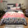 Christian dior logo luxury brand model 3 bedding set home decoration Bedding Sets